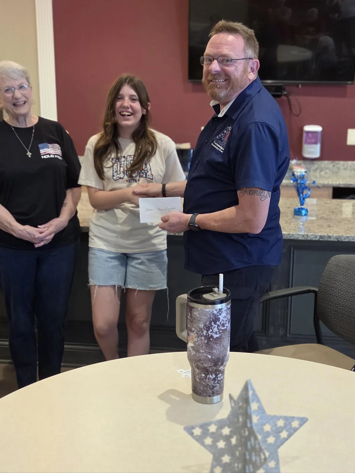 Check presentation to Alpha 11 at Danbury