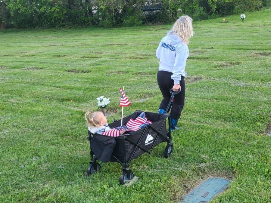 Memorial Day Flag Placement